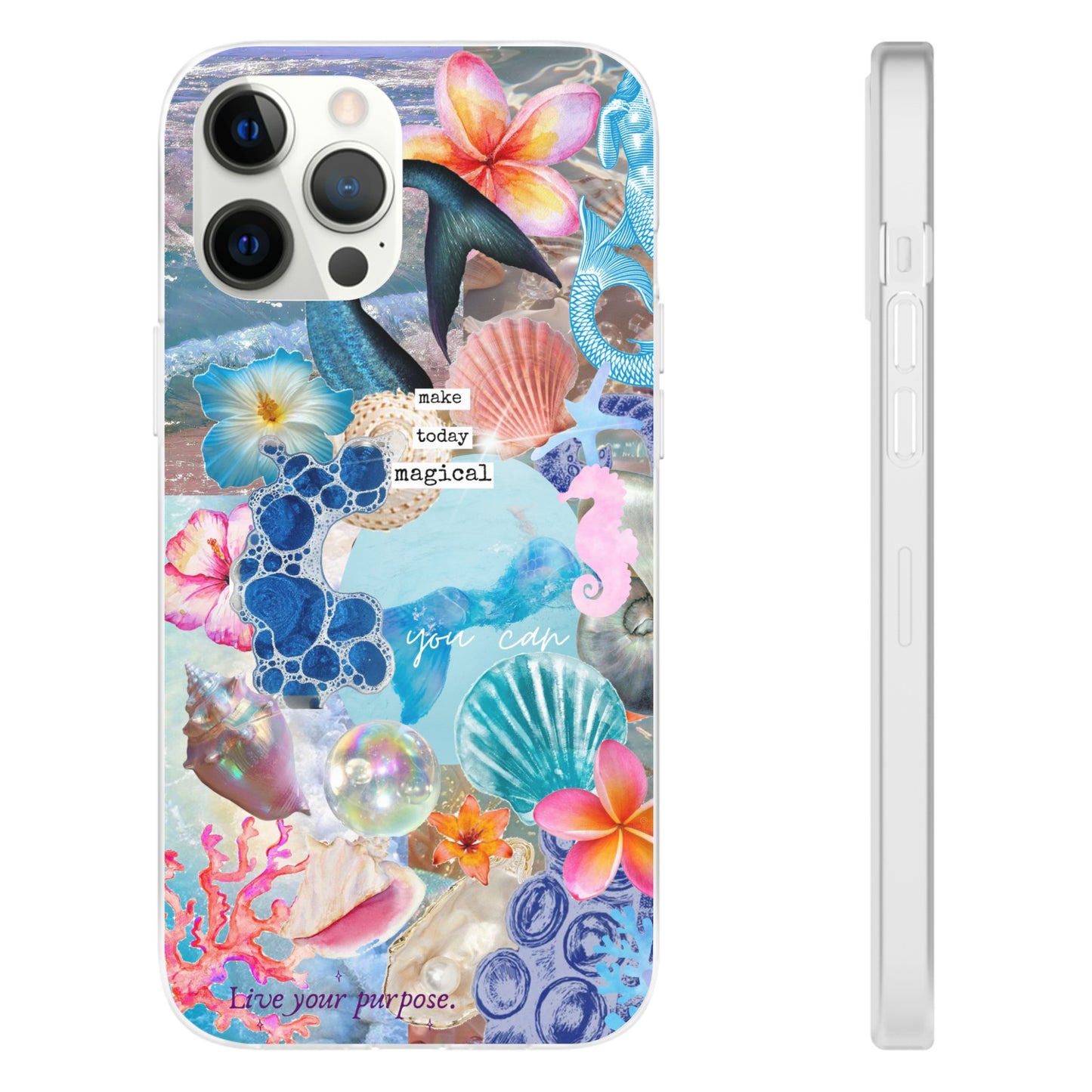 Mermaid Coquette Collage Phone Case