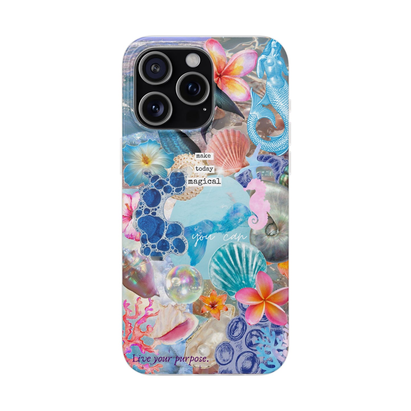 Mermaid Coquette Collage Phone Case