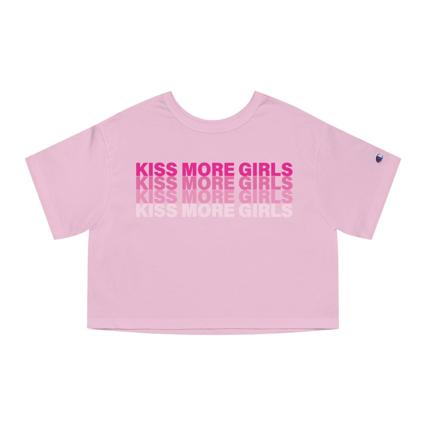 KISS MORE GIRLS CROPPED TEE