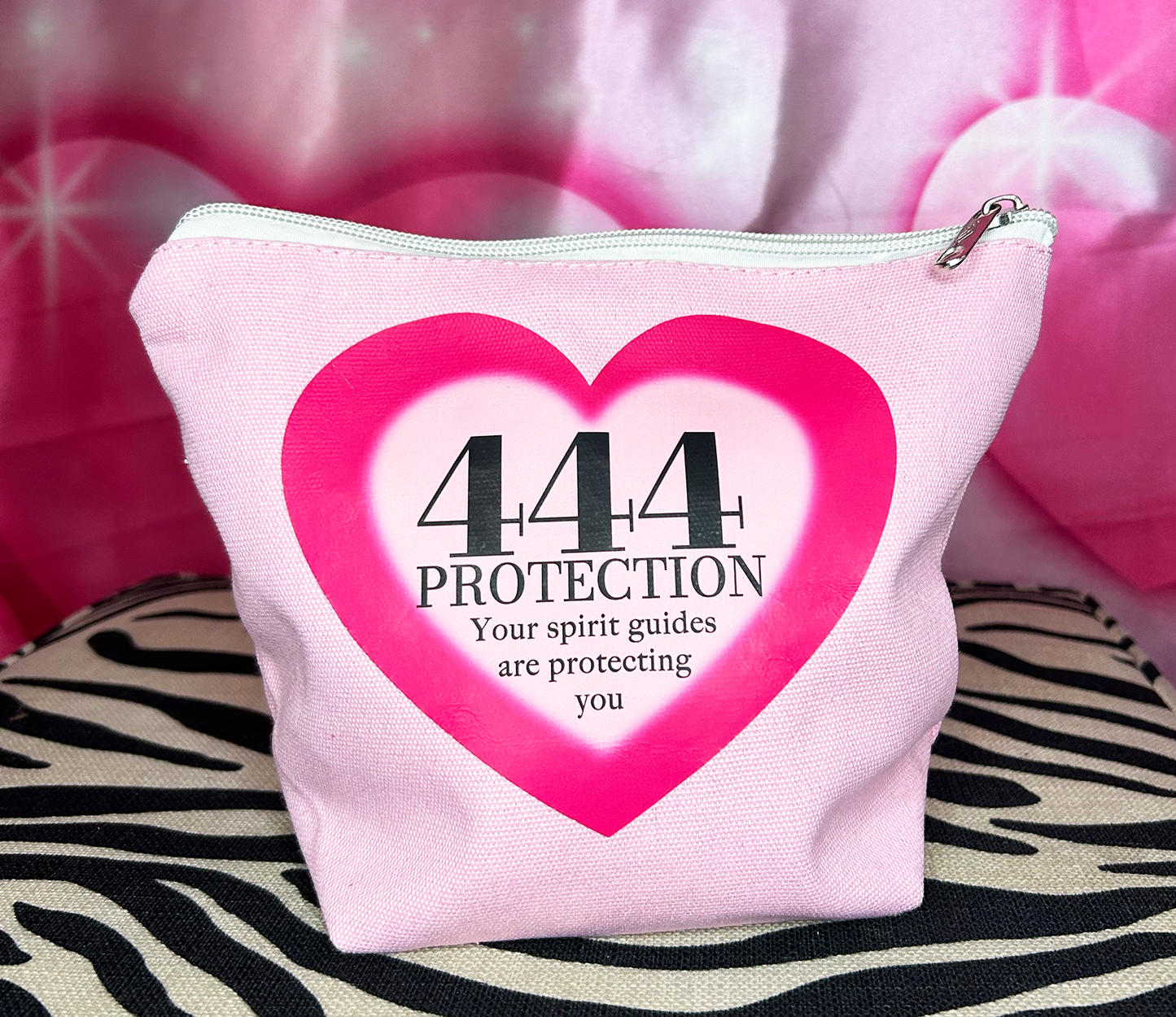 Angel Number 444 Makeup Bag