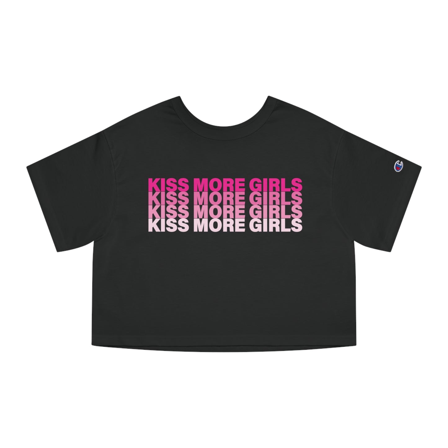 KISS MORE GIRLS CROPPED TEE