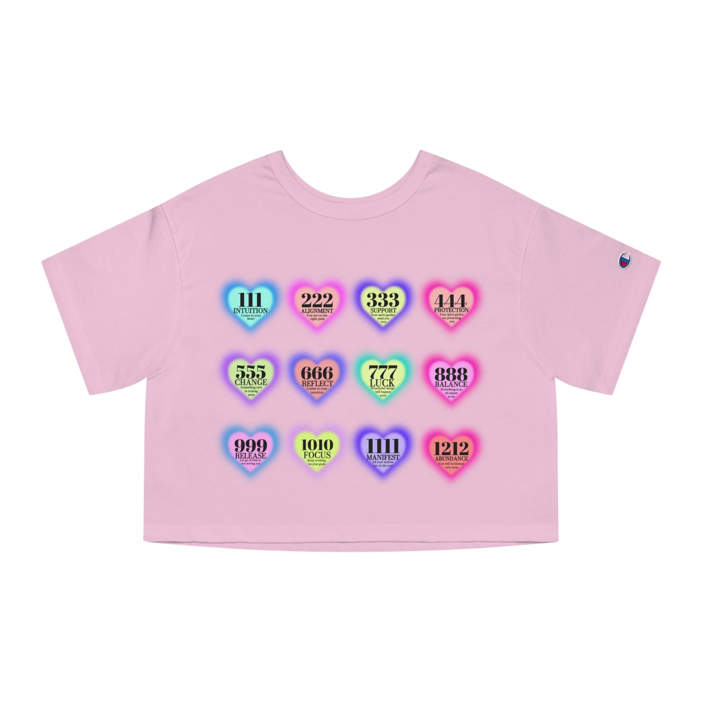 Angel Numbers Cropped T-Shirt