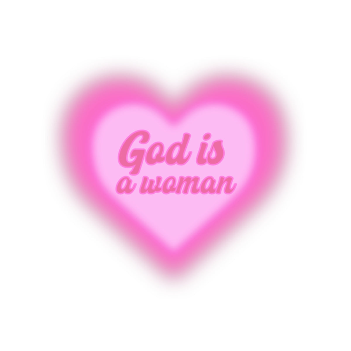 God is a Woman Sticker