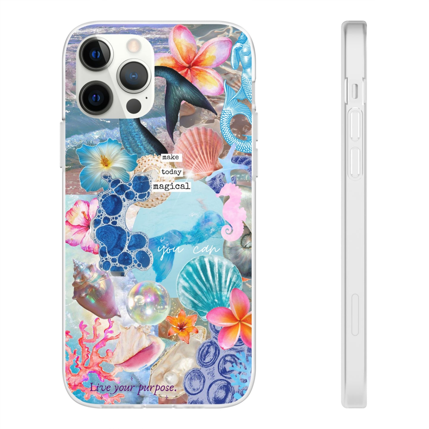 Mermaid Coquette Collage Phone Case