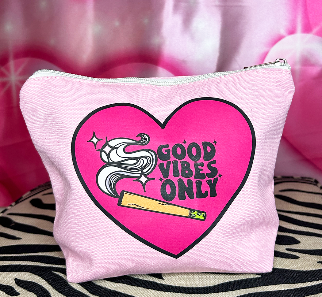 Good Vibes Only Makeup Bag