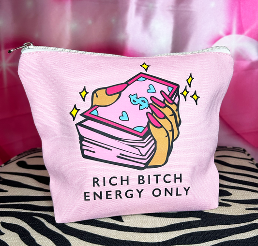 Rich Bit$h Energy Only Makeup Bag