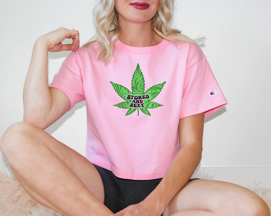Stoned and Sexy Women's Cropped T-Shirt
